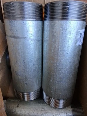 4'' X 12'' Threaded NPT Pipe (STD) Conduit Nipple Galvanized  782172006775 New