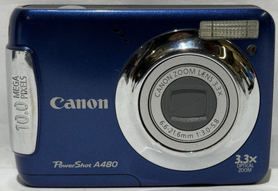 Canon PowerShot A480 10 MP Digital Camera Blue | eBay