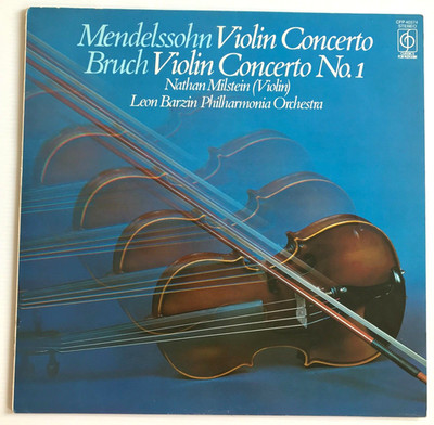 Milstein - Mendelssohn Bruch Violin Concerto - Leon Barzin EMI Vinyl LP EX