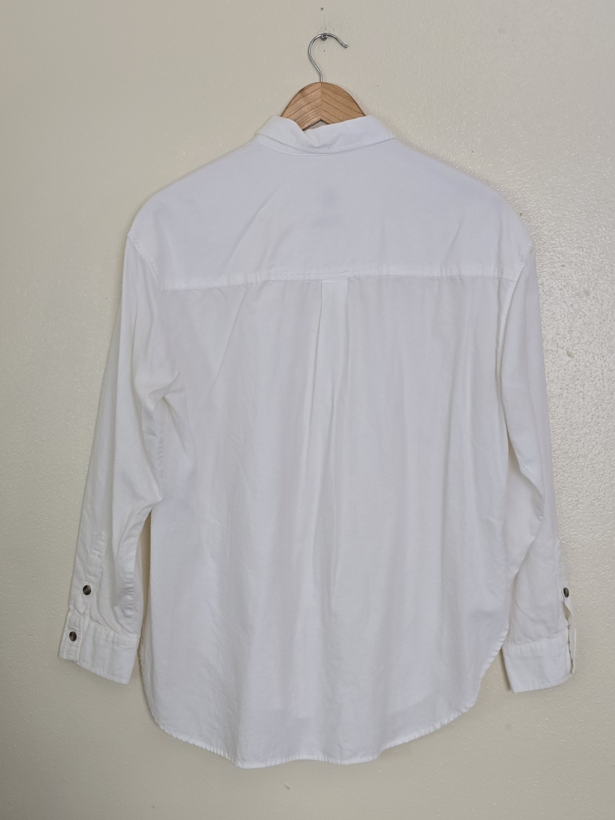 Universal Thread White Cotton Button Up Shirt Ove… - image 7