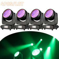 4 piezas Impermeable 19X40W MINI Zoom Lavado LED Cabezal Móvil Luces Anillo IP65 Prolight