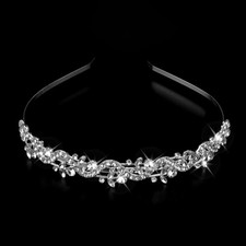 Bridal Headband Tiara Crystal Wedding Headpiece Rhinestone Hair Accessory