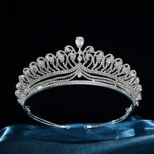 Wedding Bridal CZ Crystal Tiara
