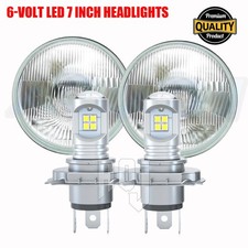 7 Stock 6-volt Led H4 Semi-sealed Beam 50w 6v Light Bulb Headlamp Pair 7 Stock 6-volt Led H4 Semi-sealed Beam 50w 6v Light Bulb Headlamp Pair