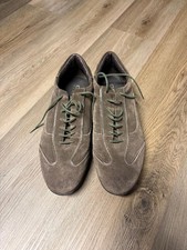 Geox Respira Leather Sneaker: Brown  Suede  Size Mens 42.5 
