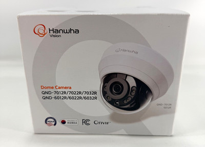 Hanwha QND-7012R/VUS 4MP NetWork Camera 2.8mm White - Brand New!