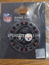 Las Vegas Raiders VS Pittsburgh Steelers GAME DAY PIN 10/13/2024 NEW