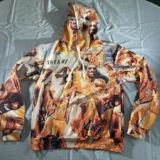 KOBE BRYANT GRAPHIC ALL OVER PRINT MENS S/M HIP HOP BASKETBALL HOODIE DRAWSTRING