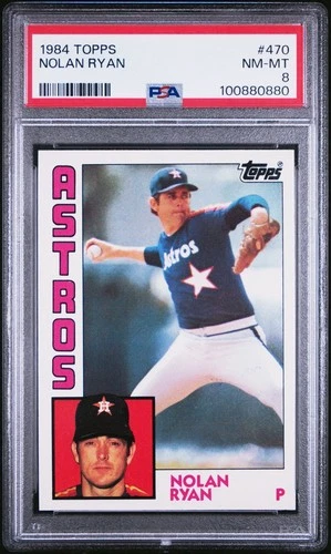 1984 Topps Nolan Ryan #470 PSA 8 Houston Astros