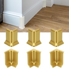 2.2 Inch 3 Inside  3 Outside Self Adhesive Baseboard Corner Blocks Gold 