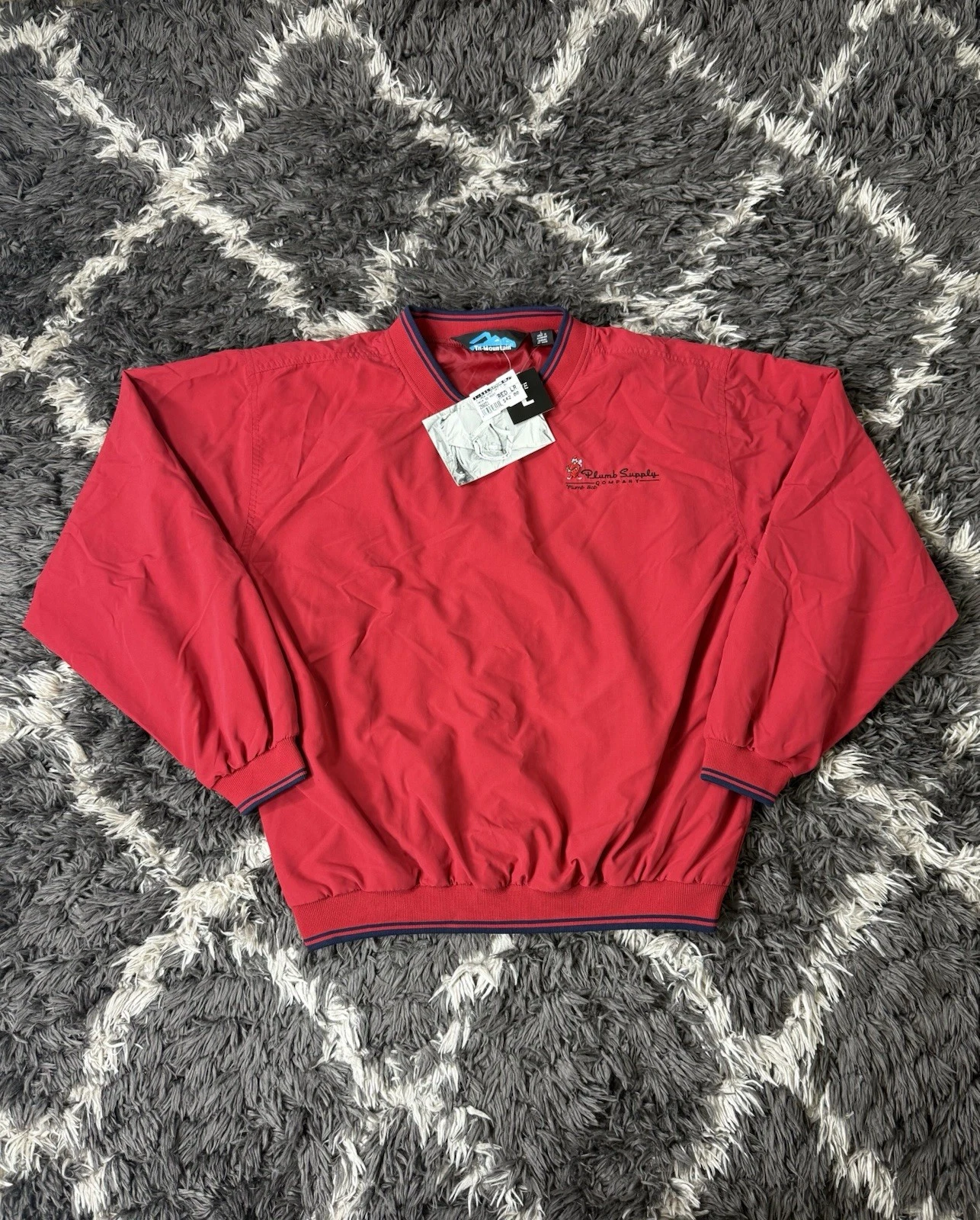 NWT Tri-Mountain Windbreaker Jacket L Red V Neck Pullover Plumb Supply Company
Opens in a new window