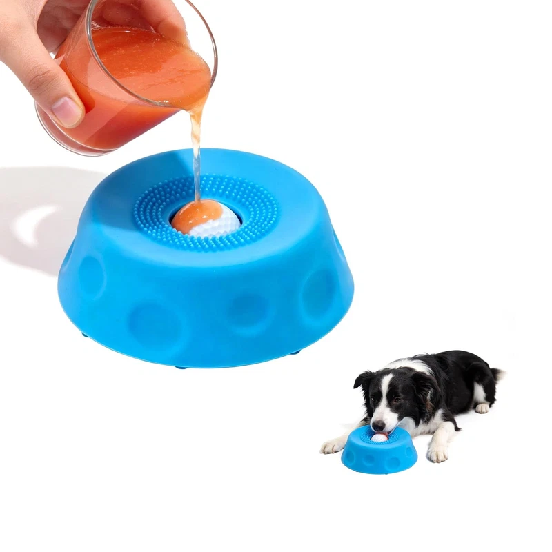 Slow Feeder Dog Bowl Non-Slip Liquid Treats