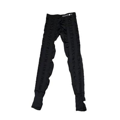 Skinnify Resistance Band Leggings Womens M Black Performance Stretch Stirrup