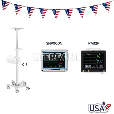 #ad 12quot; Patient Monitor ICU CCU Vital Sign Mobile Rolling Cart for Patient Monitor $342.00