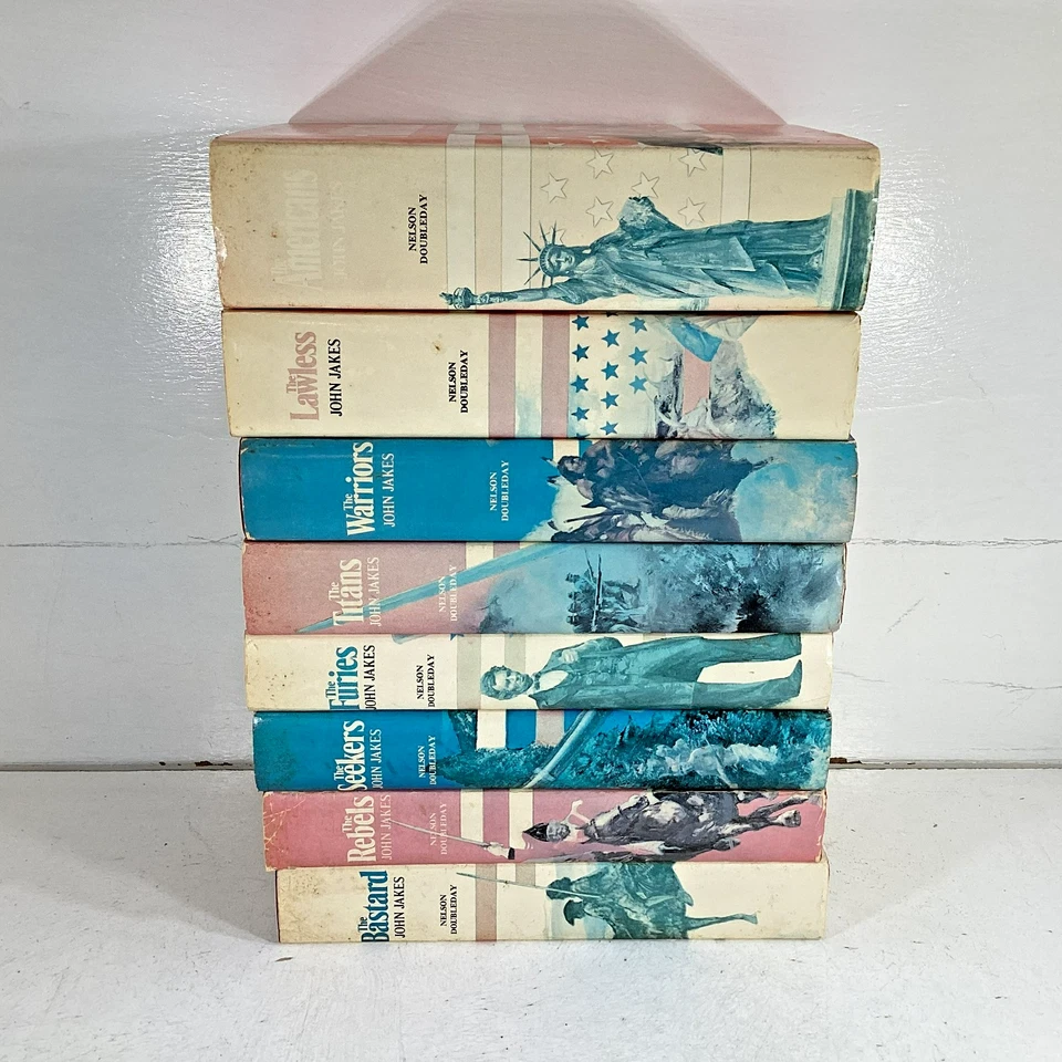 John Jakes The Kent Family Chronicles Complete Set 1-8 HC/DJ Very Good Foto 2 de 4