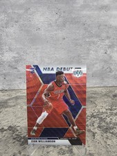 Zion Williamson 2019-20 Panini Mosaic Asia BK NBA Debut Red Wave Prizm RC #269