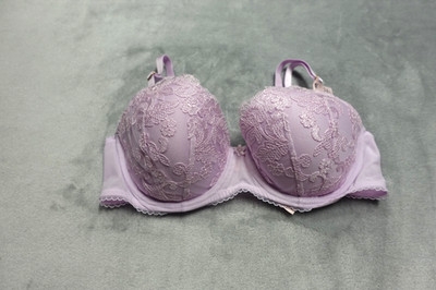 Victoria's Secret 34D Delicate Violet Vintage Blossom Embroidery Demi Bra NWT