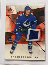 2021-22 Upper Deck SP Game Used - Brock Boeser #69 Red Jerseys (MEM)