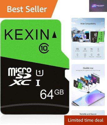 High-Speed 64GB microSDXC Speicherkarte - Wasserdicht, Stoßfest & Zuverlässig
