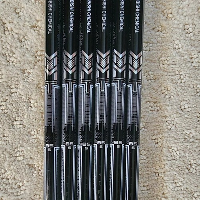 #ad #ad NEW Uncut Mitsubishi MMT Graphite Iron Shafts 85 Stiff .355 Taper Tip 5 PW $339.99