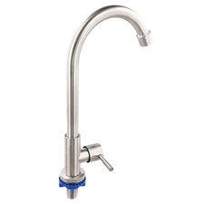Easy to install Stainless Steel Kitchen Faucet for Cold Water in any Countertop