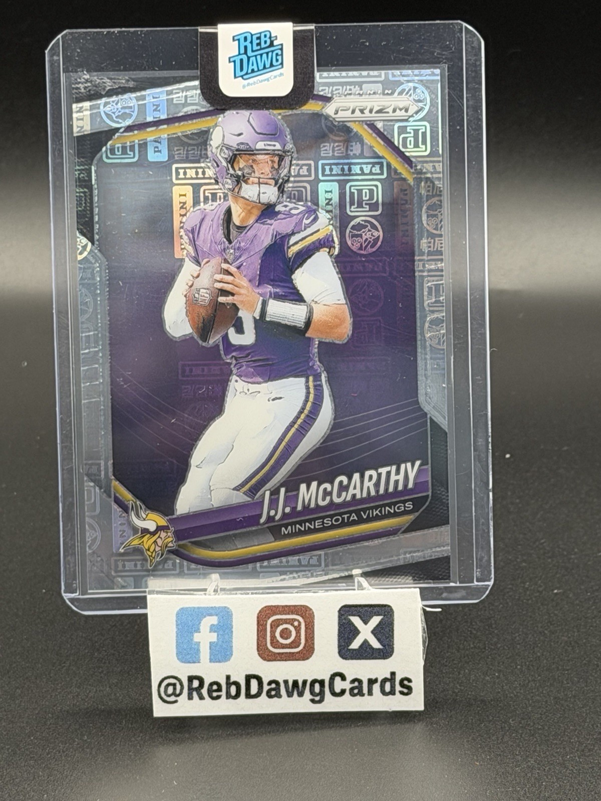 J.J. McCarthy 2025 Panini Prizm #279 Logo 6/20