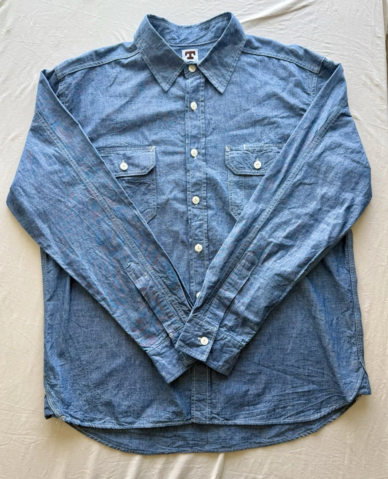 Tellason Clampdown Chambray Work Shirt Button Down Men’s 3X Blue
Opens in a new window or tab
