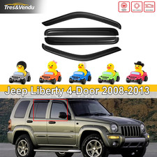 4x For Jeep Liberty 2008-2013 Window Visors Rain Guards Deflectors