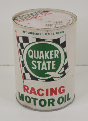Quaker State Racing Motor Oil Quart Metal Can SAE 40 NEW SEALED