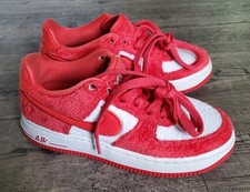 Nike Air Force 1 Low Valentine's Day Red White Athletic Shoes 2.5Y