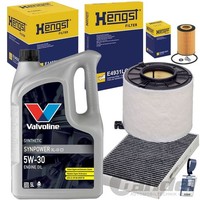 Hengst Filterset+Valvoline 5W30 ÖL Passend FüR Tdi Audi A4 B9 A5 F53 Q5 Fy