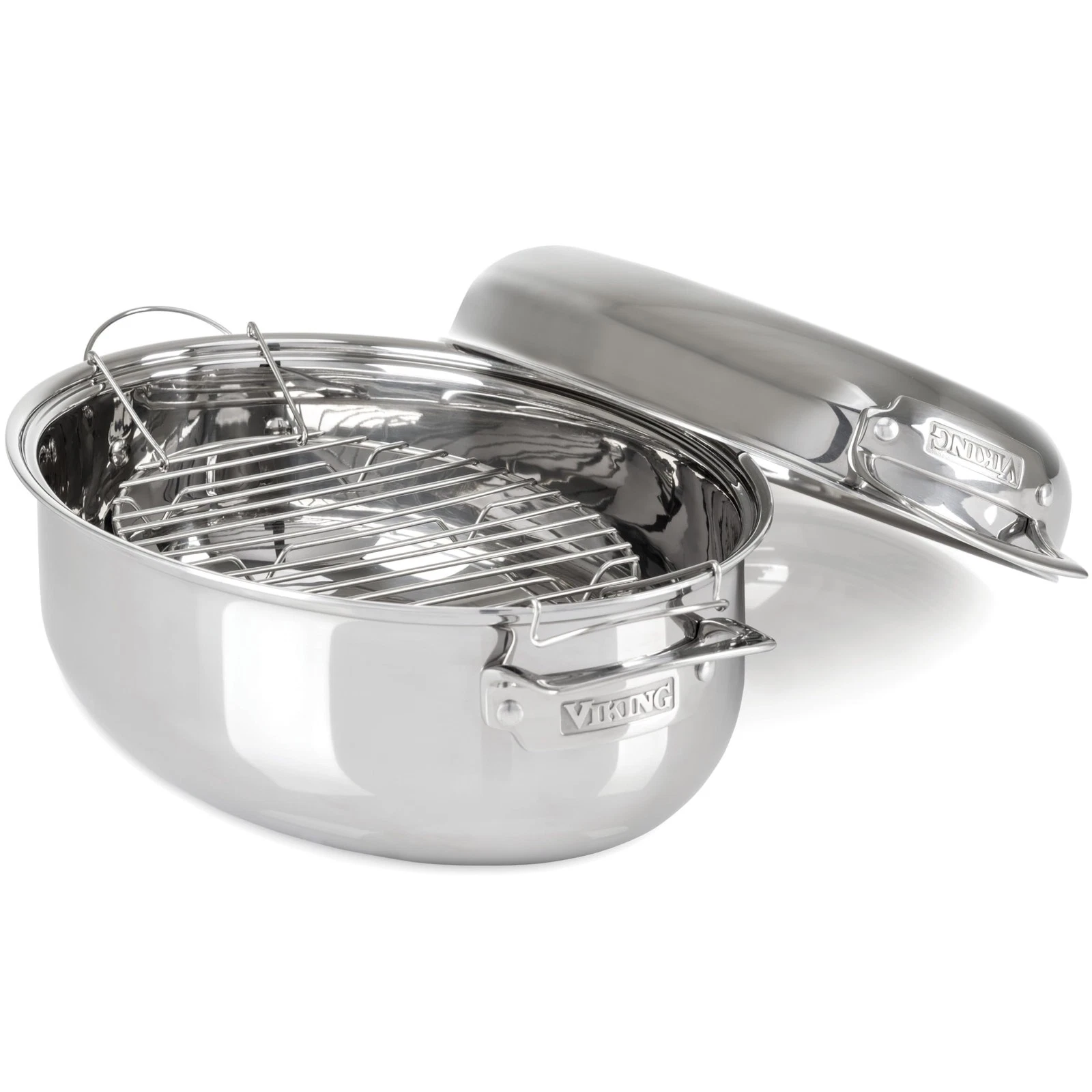 Pan Roasting 8.5 Quart Stainless Steel Induction Lid Rack Viking Oval 3-Ply Oven
Opens in a new wind