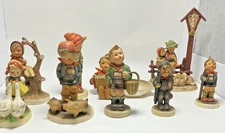 Lot of 9 Goebel M.I. Hummel Figurines TMK-2 & TMK-3 – Estate Lot AS-IS