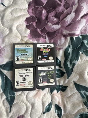 Nintendo DS Game Lot Puyo Pop, Needs New For Speed , Shrek, Rock Star