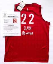 CAITLIN CLARK SIGNED INDIANA FEVER KIDS SWINGMAN NIKE JERSEY IOWA HAWKEYES BAS 2