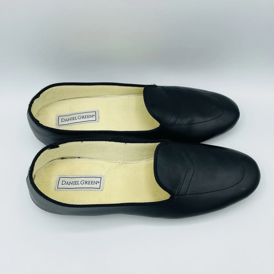 Mocasines Daniel Green Para Mujer Talla 12 N Negro Suela Suave Meg House Zapato Zapatilla Foto 3 de 4