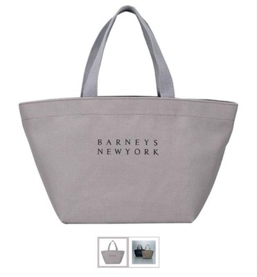 BARNEYS NEW YORK Canvas Gray Tote Bag Handbag Purse Limited BARNEYS NEW YORK Canvas Gray Tote Bag Handbag Purse Limited