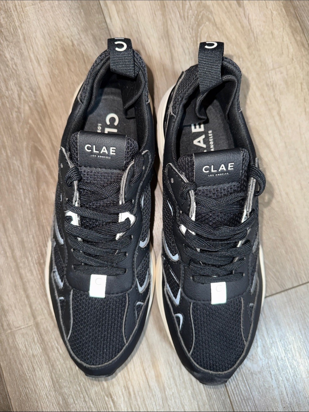 CLAE Salazar Men’s Black Leather Sneakers - Size 9.5 image 7