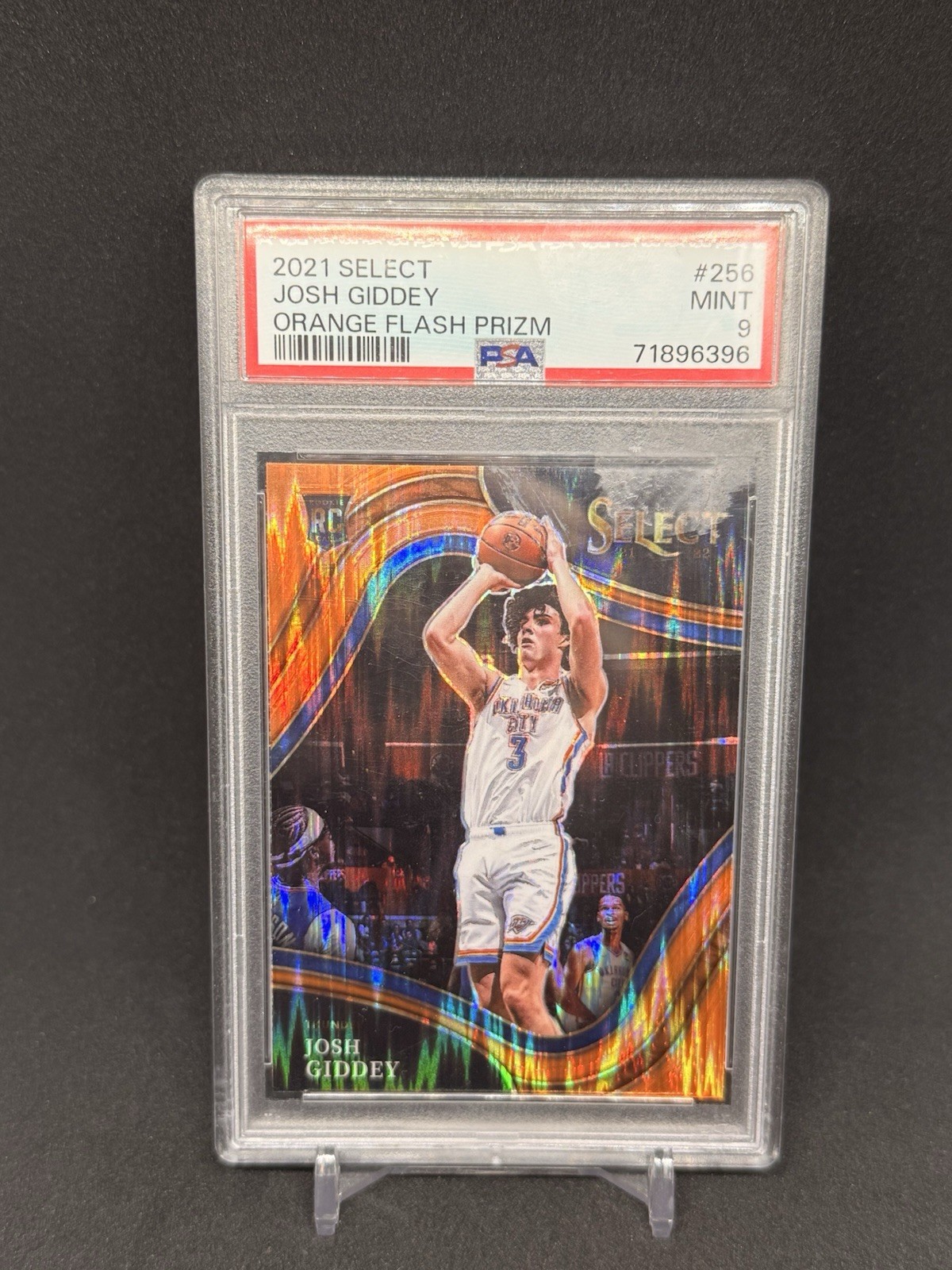 2021-22 Panini Select - Courtside Josh Giddey #256 Orange Flash Prizm (RC)