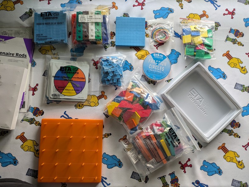 ETA Cuisenaire Math Manipulatives Teaching Kit NIB Versatile Home School