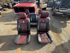 09-14 12th Gen F150 Harley Davidson Seats Black/Red Leather Front Rear Seats OEM