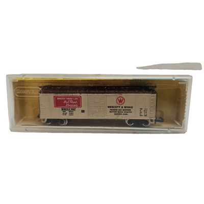 Minitrix N Scale Cattle Car Wescott & Winks Boxcar 513218 Vintage Model Rail