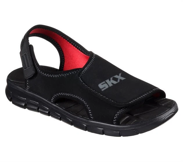 New Kids Skechers Size 7 10 Boys Synergize Fast Stream sandals Comfortable Black