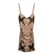 Women’s Butterfly Bodycon Dress Coquette Mesh Fairy Party Clubwear Babydoll Y2K
