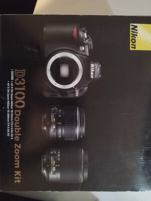 Nikon D D3100 14.2MP Digitalkamera - Schwarz (Kit mit AF-S DX VR 18-55mm and VR