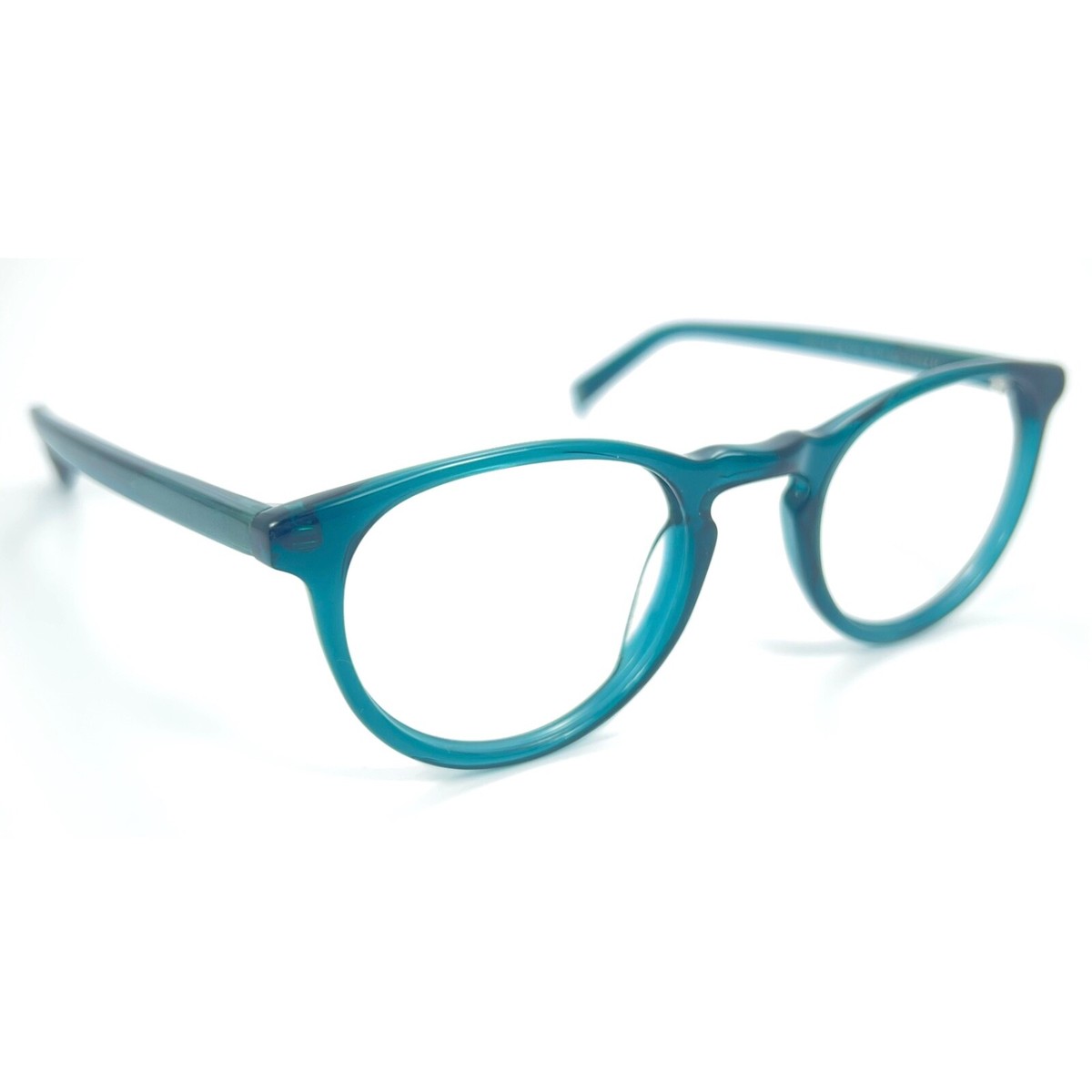 Warby Parker Stockton 725 Clear Sea Green Eyeglasses Frame  display picture 3