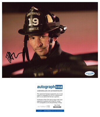 JAY HAYDEN SIGNED STATION 19 8x10 PHOTO - ACOA COA