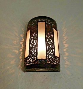 applique murale Marocaine fer forgé orange b lampe lustre ...