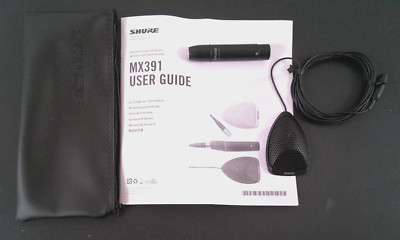 Shure MX391/O Condenser Microphone -Black Omnidirectional Microphone