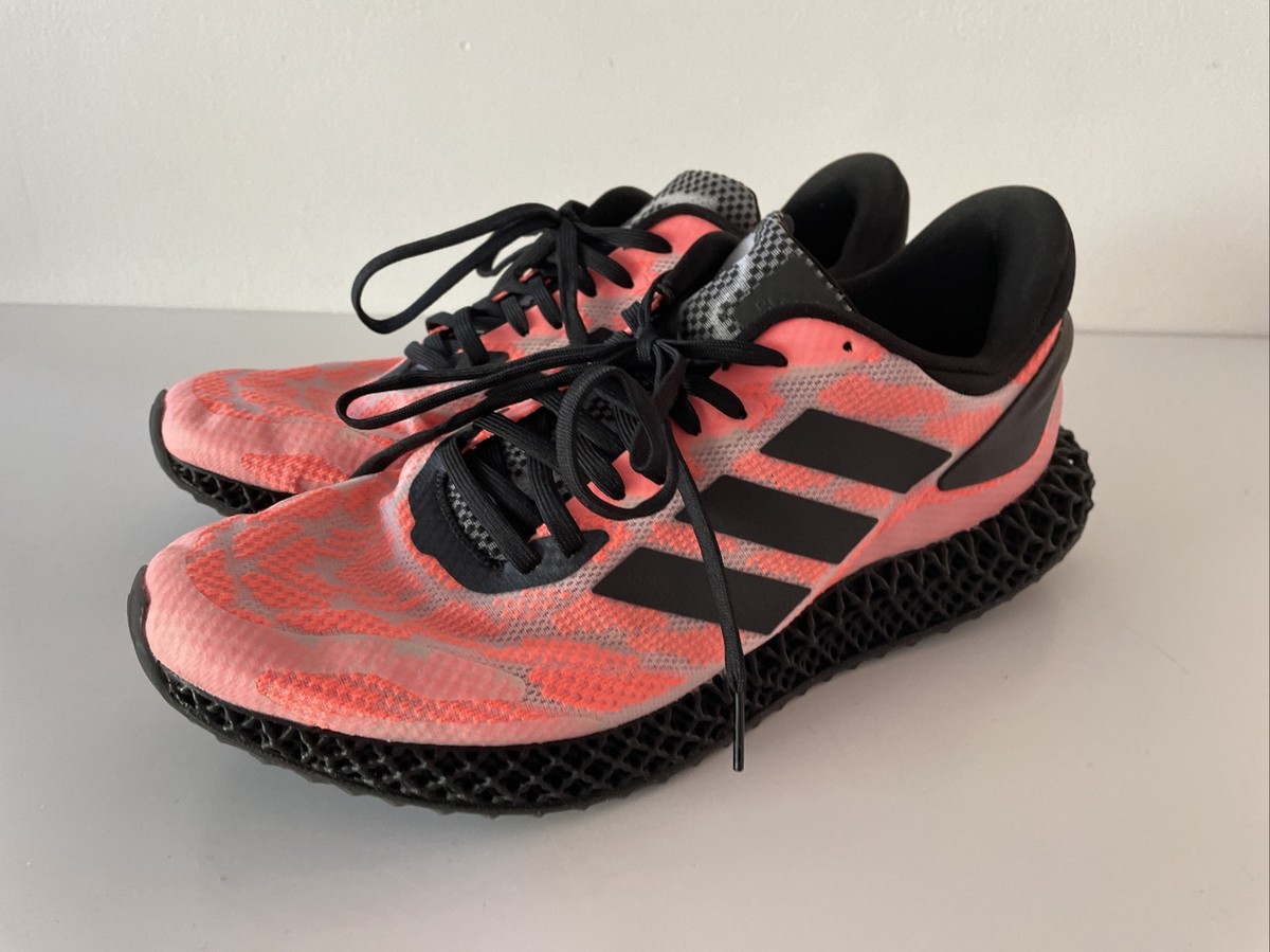Adidas 4D Runner Black Signal Coral Mens Size 10 FW6839